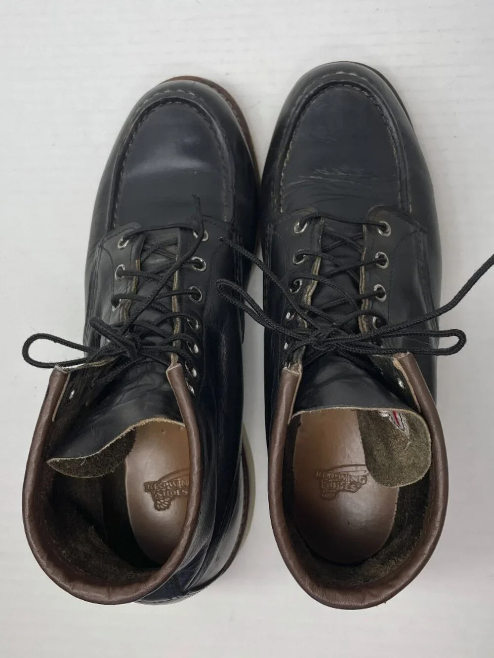 Red Wing Boots Men’s Size 11 D Leather 8890 Black Lace Up Work See Pics